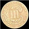 Image 2 : 1862 Silver Three Cent ABOUT UNCIRCULATED