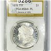 Image 1 : 1878 PL REV 78' Morgan Silver Dollar PGA - MS64+