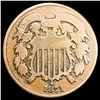 Image 1 : 1871 Two Cent Piece NICELY CIRCULATED
