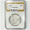 Image 1 : 1813 Capped Bust Half Dollar PGA - MS61