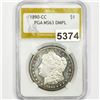 Image 1 : 1890-CC Morgan Silver Dollar PGA - MS63 DMPL