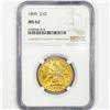 Image 1 : 1899 $10 Gold Eagle NGC - MS62