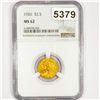 Image 1 : 1926 $2.50 Gold Quarter Eagle NGC - MS62