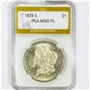 Image 1 : 1878-S Morgan Silver Dollar PGA - MS65 PL