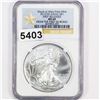 Image 1 : 2012-W WPM Silver Eagle 1st Release NGC - MS69