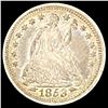 Image 1 : 1853 Arrows Seated Liberty Half Dime CLOSELY