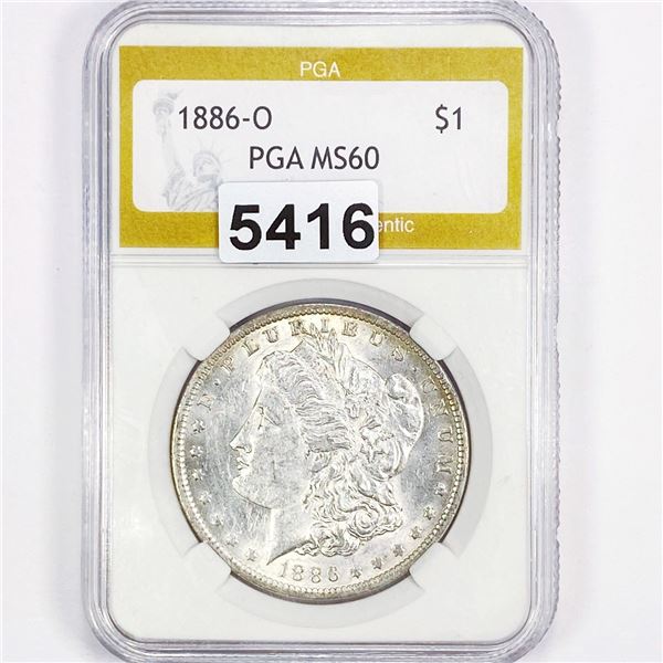1886-O Morgan Silver Dollar PGA - MS60