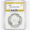 Image 1 : 1886 Morgan Silver Dollar PGA - MS64 DMPL
