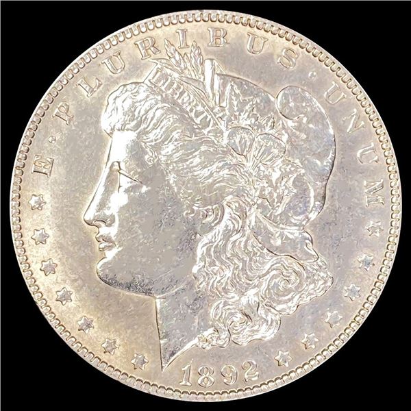 1892 Morgan Silver Dollar NEARLY UNCIRCULATED