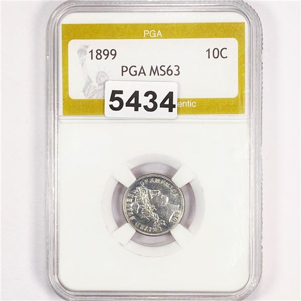 1899 Barber Dime PGA - MS63