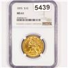 Image 1 : 1895 $10 Gold Eagle NGC - MS61