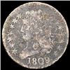 Image 1 : 1809 Classic Head Half Cent NICELY CIRCULATED