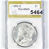 Image 1 : 1892-O Morgan Silver Dollar PGA - MS65+