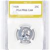 Image 1 : 1939 Washington Silver Quarter PGA - PR66 CAM