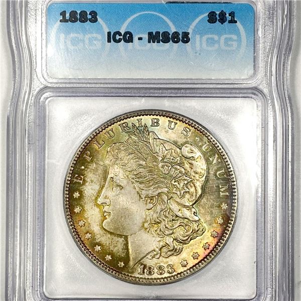 1883 Morgan Silver Dollar ICG - MS65