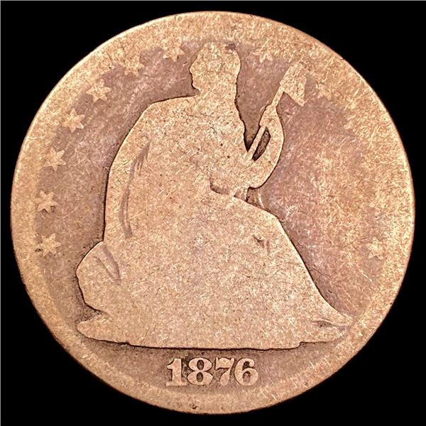 1876-CC Seated Liberty Half Dollar NICELY