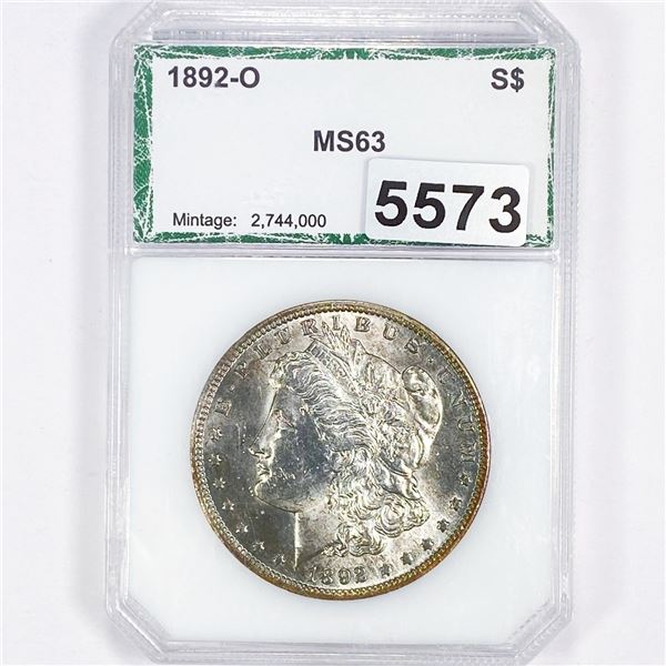 1892-O Morgan Silver Dollar PCI - MS63