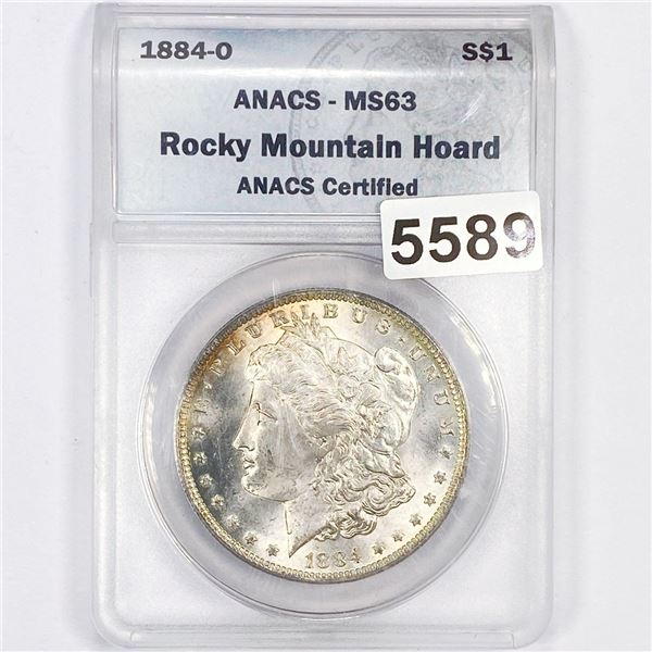 1884-O Morgan Silver Dollar ANACS - MS63