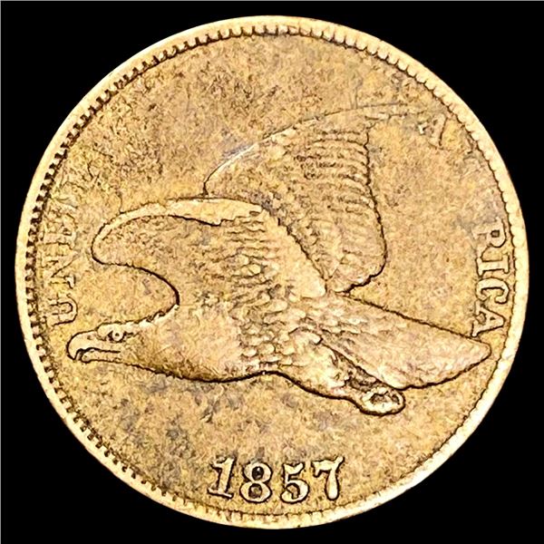 1857 Flying Eagle Cent ABOUT UNCIRCULATED