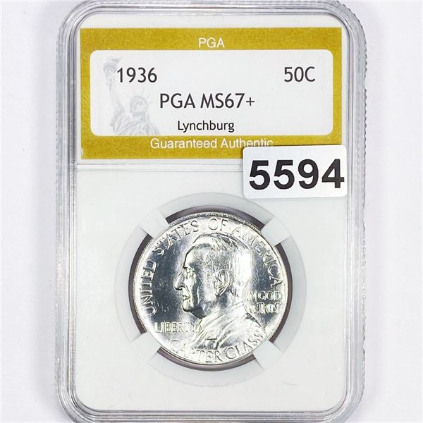 1936 Lynchburg Half Dollar PGA - MS67+