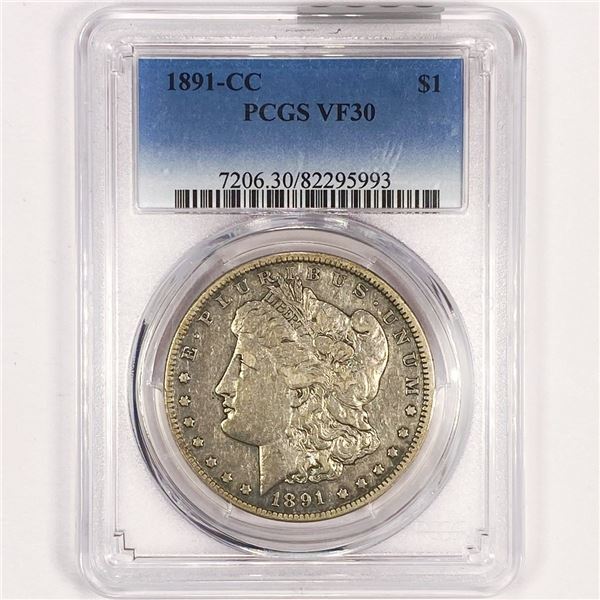 1891-CC Morgan Silver Dollar PCGS - VF30