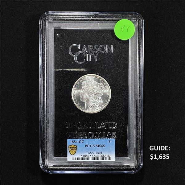 1884-CC Morgan Dollar Coin Display / (1)