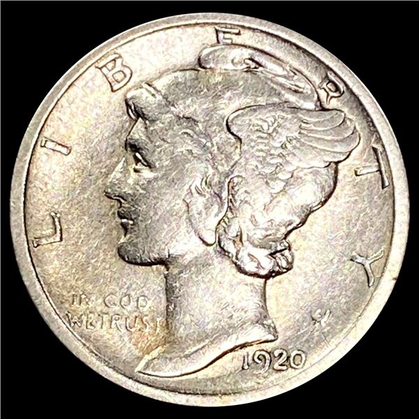 1920-D Mercury Dime NEARLY UNCIRCULATED