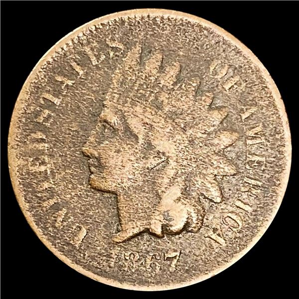 1867 Indian Head Cent NICELY CIRCULATED