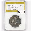 Image 1 : 1855-O Arrows Seated Liberty Half Dollar PGA -