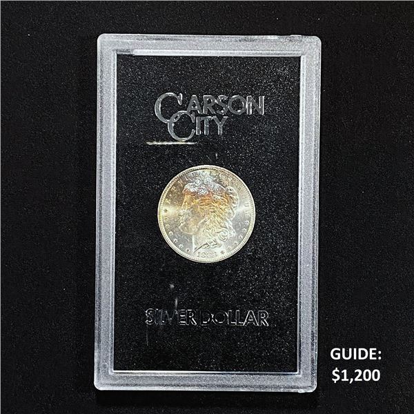 1883-CC Coin Display, Rainbow Toned / (1)