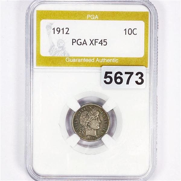 1912 Barber Dime PGA - XF45