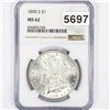 Image 1 : 1890-S Morgan Silver Dollar NGC - MS62
