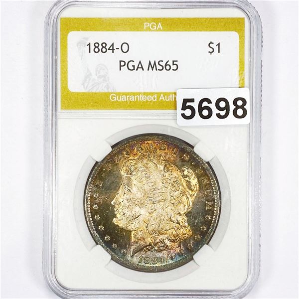 1884-O Morgan Silver Dollar PGA - MS65