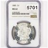 Image 1 : 1885 Morgan Silver Dollar NGC - MS62