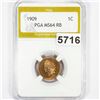 Image 1 : 1909 Indian Head Cent PGA - MS64 RB