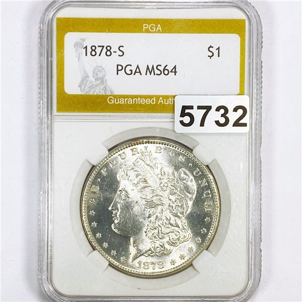 1878-S Morgan Silver Dollar PGA - MS64