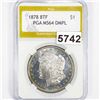 Image 1 : 1878 8TF Morgan Silver Dollar PGA - MS64 DMPL