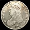 Image 1 : 1824 Capped Bust Half Dollar NICELY CIRCULATED