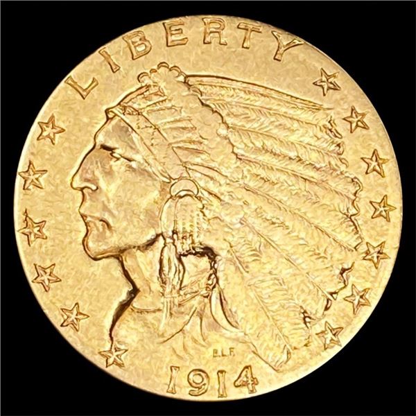 1914-D $2.50 Gold Quarter Eagle CLOSELY