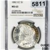 Image 1 : 1882-CC Morgan Silver Dollar NGC - MS63