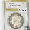 Image 1 : 1883-CC Morgan Silver Dollar PGA - MS65 DMPL