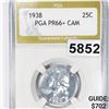 Image 1 : 1938 Washington Silver Quarter PGA - PR66+ CAM