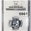 Image 1 : 1955 Washington Silver Quarter NGC - PF68