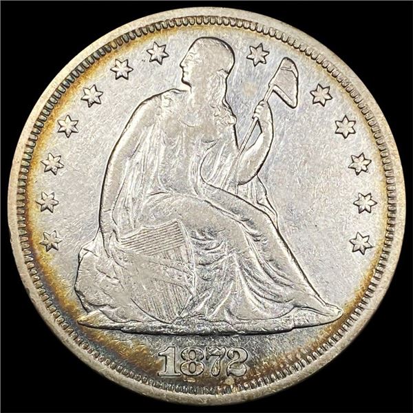 1872 Silver Trade Dollar NEARLY UNCIRCULATED