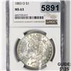 Image 1 : 1883-O Morgan Silver Dollar NGC - MS63