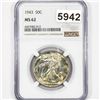 Image 1 : 1943 Walking Liberty Half Dollar NGC - MS62