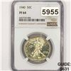Image 1 : 1940 Walking Liberty Half Dollar NGC - PF64