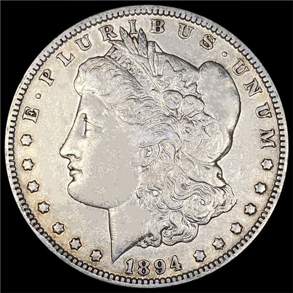 1894-O Morgan Silver Dollar ABOUT UNCIRCULATED