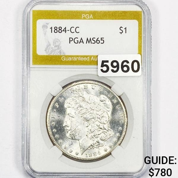 1884-CC Morgan Silver Dollar PGA - MS65