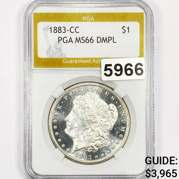 1883-CC Morgan Silver Dollar PGA - MS66DMPL